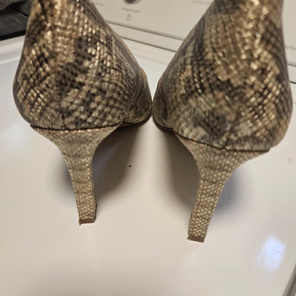 Vince Camuto Python Retsie Pointed Toe Heels 9.5 - image 6